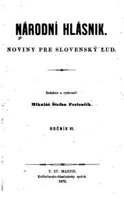 Cover of: Národní hlásnik: noviny pre slovenský lud