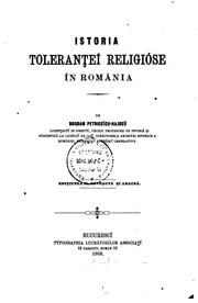 Cover of: Istoria toleranțeǐ religióse în Romǎnia