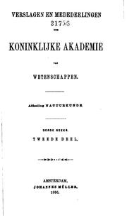 Cover of: Verslagen en Mededeelingen