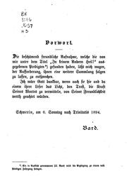 Halte, was du hast!: Predigten im Dom zu Schwerin gehalten by Paul Bard