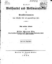 Ueber Wollhandel und Wollmanufaktur in Grossbritannien von frühester bis auf gegenwärtige Zeit by César Moreau