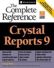 Cover of: Crystal reports 9 by George Peck