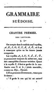 Cover of: Grammaire suédoise