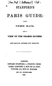 Cover of: Stanford's Paris Guide by Stanford (Edward) ltd