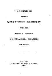Cover of: Exercises Contained in Wentworth