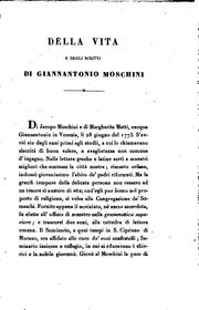 La chiesa e il Seminario di s.ta Maria della salute in Venezia descritti da Giannantonio Moschini ...