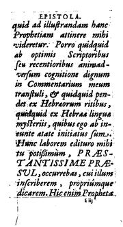 Cover of: Commentarius in Joël prophetam