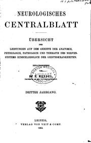 Cover of: Neurologisches Centralblatt by 