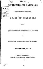 Cover of: Accidents on Railways