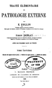 Cover of: Traite elementaire de pathologie externe. v.6, 1883