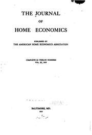 Cover of: The Journal of Home Economics