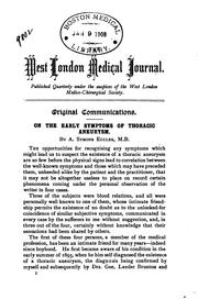 Cover of: West London Medical Journal | 