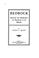 Cover of: Bedrock: Education and Employment, the Foundation of the Republic