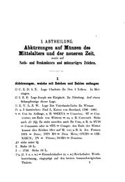 Erklaerung der Abkuerzungen auf Muenzen der neueren Zeit, des Mittelalters und des Alterthums ... by F. W. A. Schlickeysen