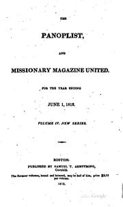 Cover of: The Panoplist (and Missionary magazine) conducted by an association of ... by 