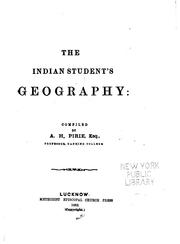 Cover of: The Indian Students Geography | 