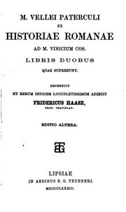 Cover of: M. Vellei Paterculi ex Historiae romanae ad M. Vinicium cos. libris duobus quae supersunt