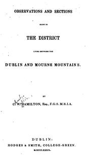 Cover of: Observations & Sections Made in the District Lying Between the Dublin & Mourne Mountains