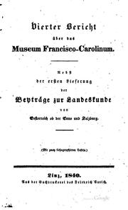 Cover of: Bericht über das Museum Francisco-carolinum