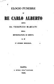 Elogio funebre di Re Carlo Alberto by Terenzio Mamiani della Rovere