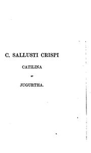 Cover of: C. Sallusti Crispi Catilina et Jugurtha, with notes by G. Long