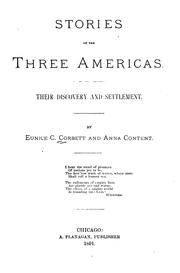 Cover of: Stories of the Three Americas: Their Discovery and Settlement