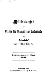 Cover of: Osnabrücker Mitteilungen