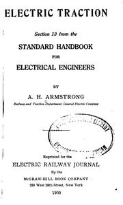 Cover of: Electric Traction: Section 13 from the Standard Handbook for Electrical Engineers