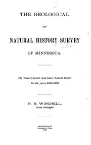 Cover of: Annual Report - Geological and Natural History Survey of Minnesota