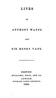 Cover of: Life of Sir Henry Vane, Fourth Governor of Massachusetts