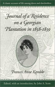 Journal of a residence on a Georgian plantation in 1838-1839