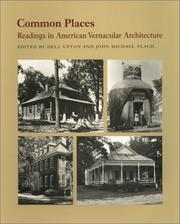 Cover of: Common places: readings in American vernacular architecture