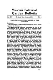 Cover of: Missouri Botanical Garden Bulletin