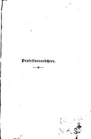 Cover of: Professorentöchter: Eine Erzählung für junge Mädchen