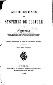 Assolements et systèmes de culture by Félix Nicolle