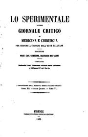 Cover of: Lo Sperimentale