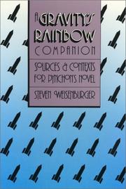 Cover of: A Gravity's rainbow companion by Steven Weisenburger