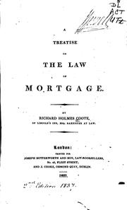 Cover of: A Treatise on the Law of Mortgage by Richard Holmes Coote