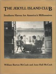 Cover of: The Jekyll Island Club | William B. McCash