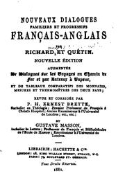 Cover of: Nouveaux dialogues familiers et progressifs français-anglais