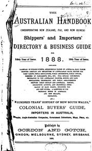 Cover of: The Australian Handbook (incorporating New Zealand, Fiji, and New Guinea ... by [name missing]