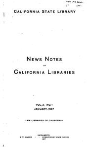 Cover of: News Notes of California Libraries