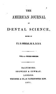 Cover of: American Journal of Dental Science