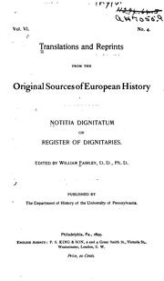 Cover of: Notitia Dignitatum, Or, Register of Dignataries by 