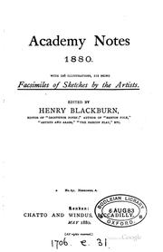 Academy notes [ed.] by H. Blackburn by No name