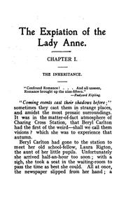 Cover of: The Expiation of the Lady Anne by 