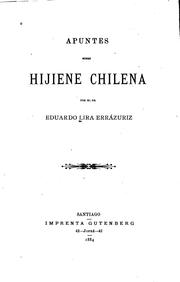 Cover of: Apuntes sobre hijiene chilena