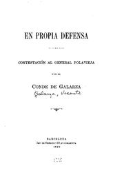 En propia defensa by Vincente Galarza