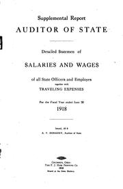 Cover of: Detailed Statemen[t] of Salaries and Wages of All State Officers and Employe ... | 