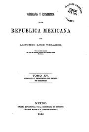 Cover of: Geografía y Estadística de la República Mexicana